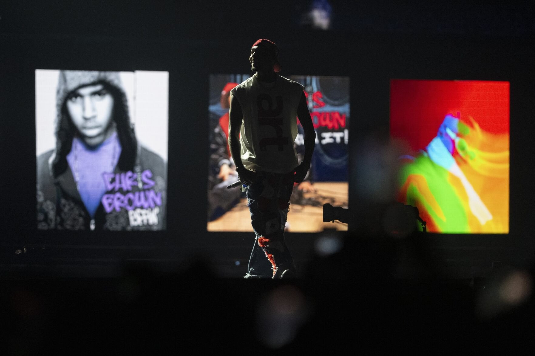 Chris Brown performs at the Dome at America's Center